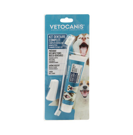 Vetocanis tandborste/tandkräm 85g M/L