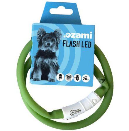 Halsband flash led 70cm blinkande flera frger