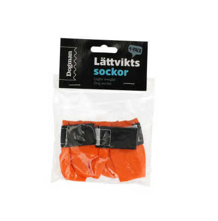 Lttviktssockor orange M 4pack, Dogman