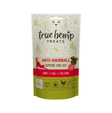 Kattgodis True Hemp anti-hairball naturgodis 50g