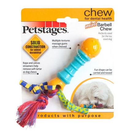 Hundleksak Mini barbell chew, Petstages