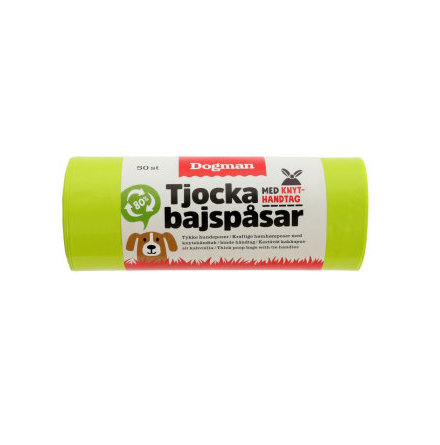 Bajspse med knythandtag 50 st, Dogman