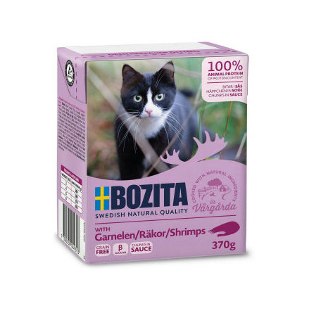 Bozita vtfoder katt bitar i ss med rkor 370g, Bozita