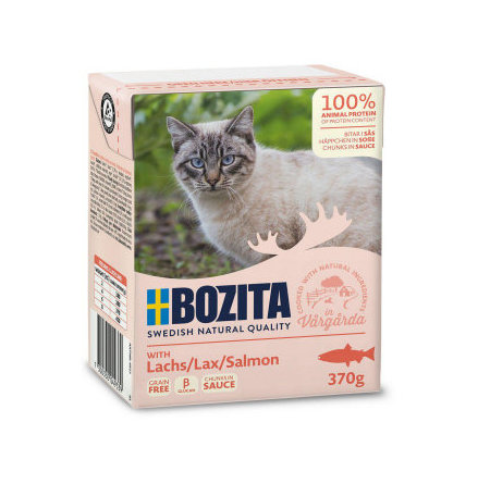 Bozita vtfoder katt bitar i ss med lax 370g, Bozita