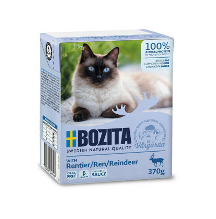 Bozita vtfoder katt bitar i ss med ren 370g, Bozita