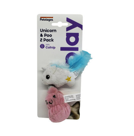 Kattleksak unicorn &amp; poo 2 p, Petstages