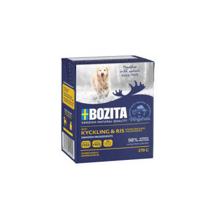 Bozita Robur naturals kyckling &amp; ris 370g, Bozita Robur