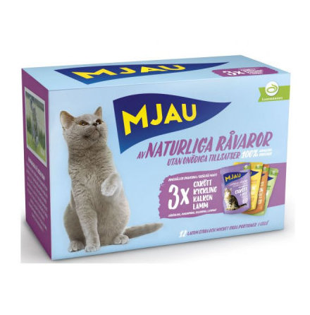 Mjau kattmat portioner multikttsmaker 12 x85g