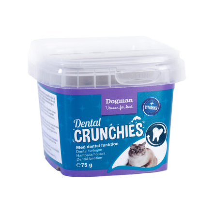 Dental crunchies kattgodis 75g, Dogman