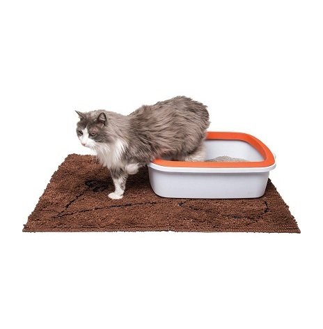 Cat litter mat, kattlådematta brun eller grå 88x66cm
