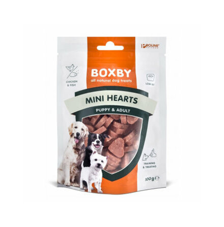 Valpgodishund minihjrtan kyckling/fisk 100g, Boxby