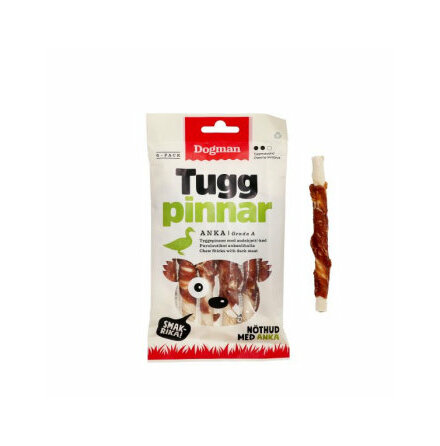 Tuggpinnar rhud med anka Vit 12cm