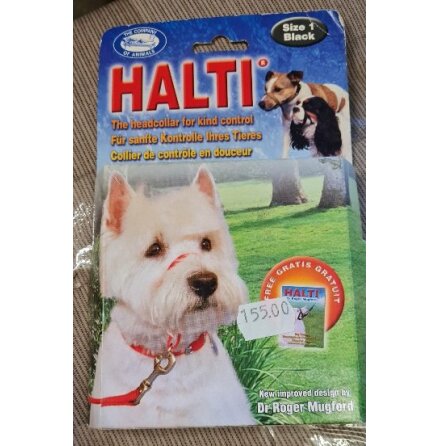 Halti nosgrimma hund Strl 1 Svart, Halti