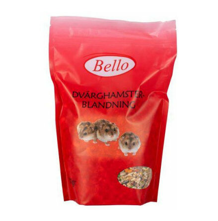 Förpackning med Bello dvärghamster blandning
