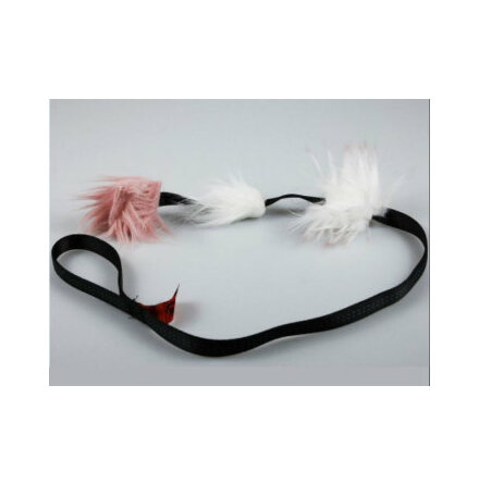 Belningsleksak hund Furry tail plsbollar kanin mix p band 85cm