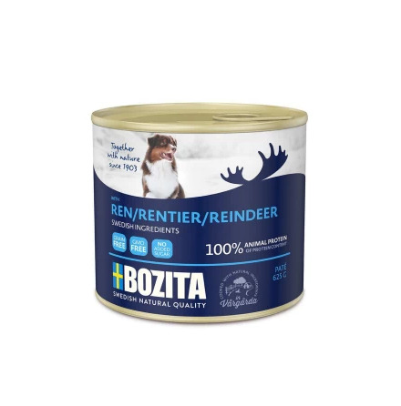 Bozita vtfoder ren till hund 625g