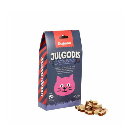 Julgodis katt 80g godbitar av tonfisk &amp; torsk, Dogman 26/05