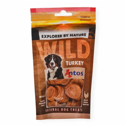 Hundgodis Wild Turkey 80g, Antos