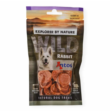 Hundgodis Wild Rabbit 80g, Antos