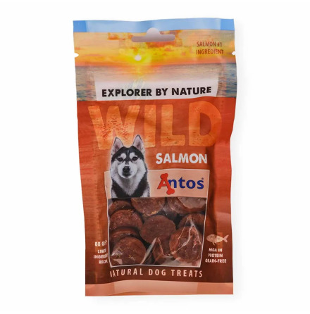 Hundgodis Wild Salmon 80g, Antos