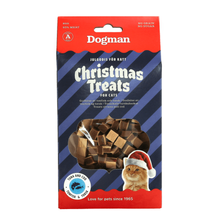 Julgodis katt 80g godbitar av tonfisk &amp; torsk, Dogman