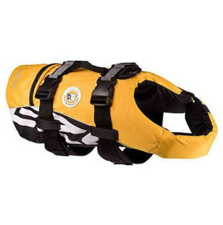 Flytvst hund XS 26-35cm 9-20kg gul/svart max 7kg, Ezydog