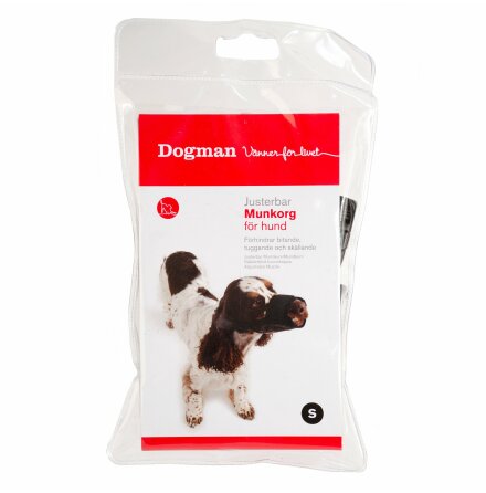 Munkorg justerbar mjuk svart L, Dogman