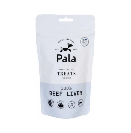 Hundgodis 100% Oxlever 100g, Pala 25/12