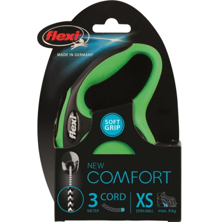 Koppel Flexi New Comfort XS Cord 3m Gr�n