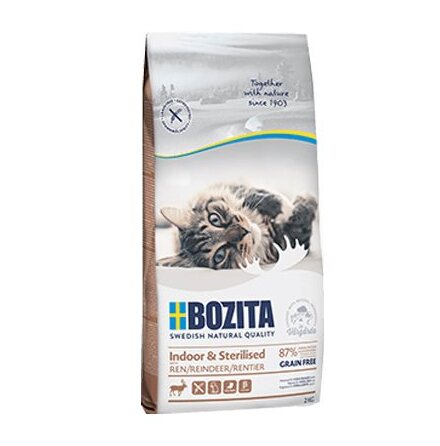 Bozita Torrfoder katt Indoor Sterilised ren GF 26/08