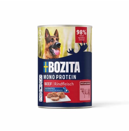 Bozita Dog Pate Beef mono protein 400g x6 