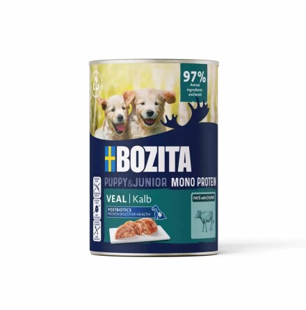 Bozita Dog Pate Puppy Veal mono protein 400gx6