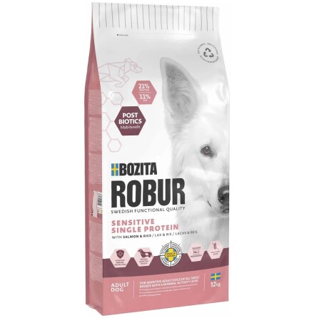 Bozita Robur Adult Sensitive Single Protein Salmon 12kg