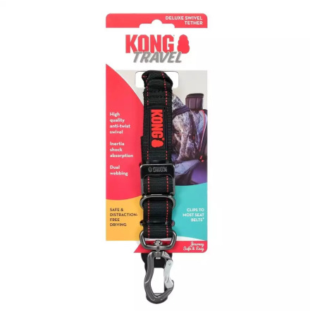 Bilb�lte hund Kong Travel med swivel och shock absorbtion